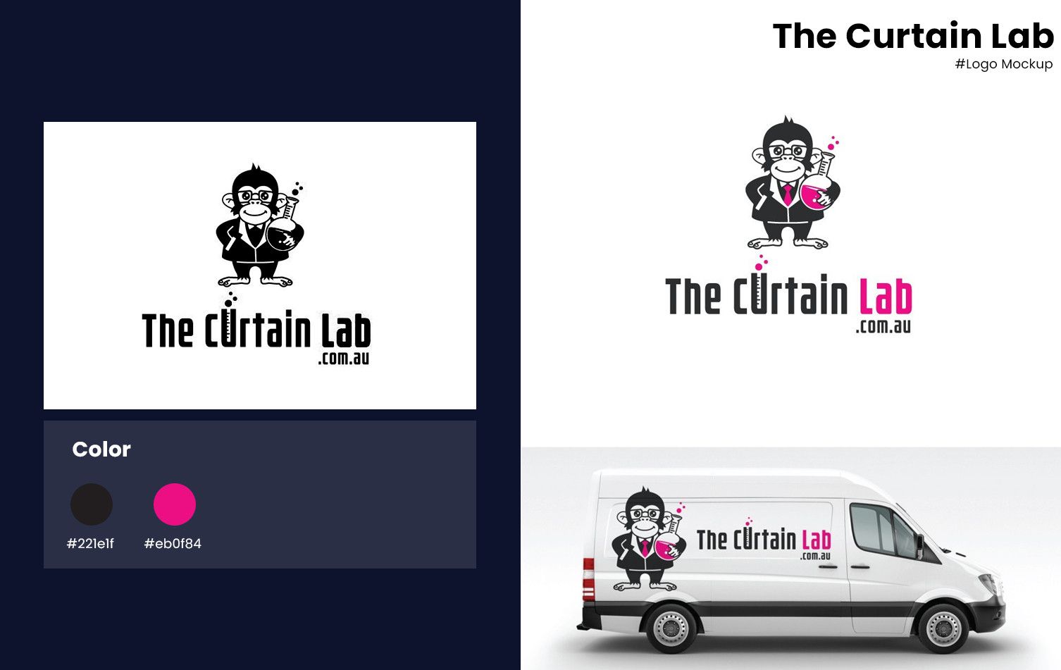 Curtain Lab, Logo Design Pixelora